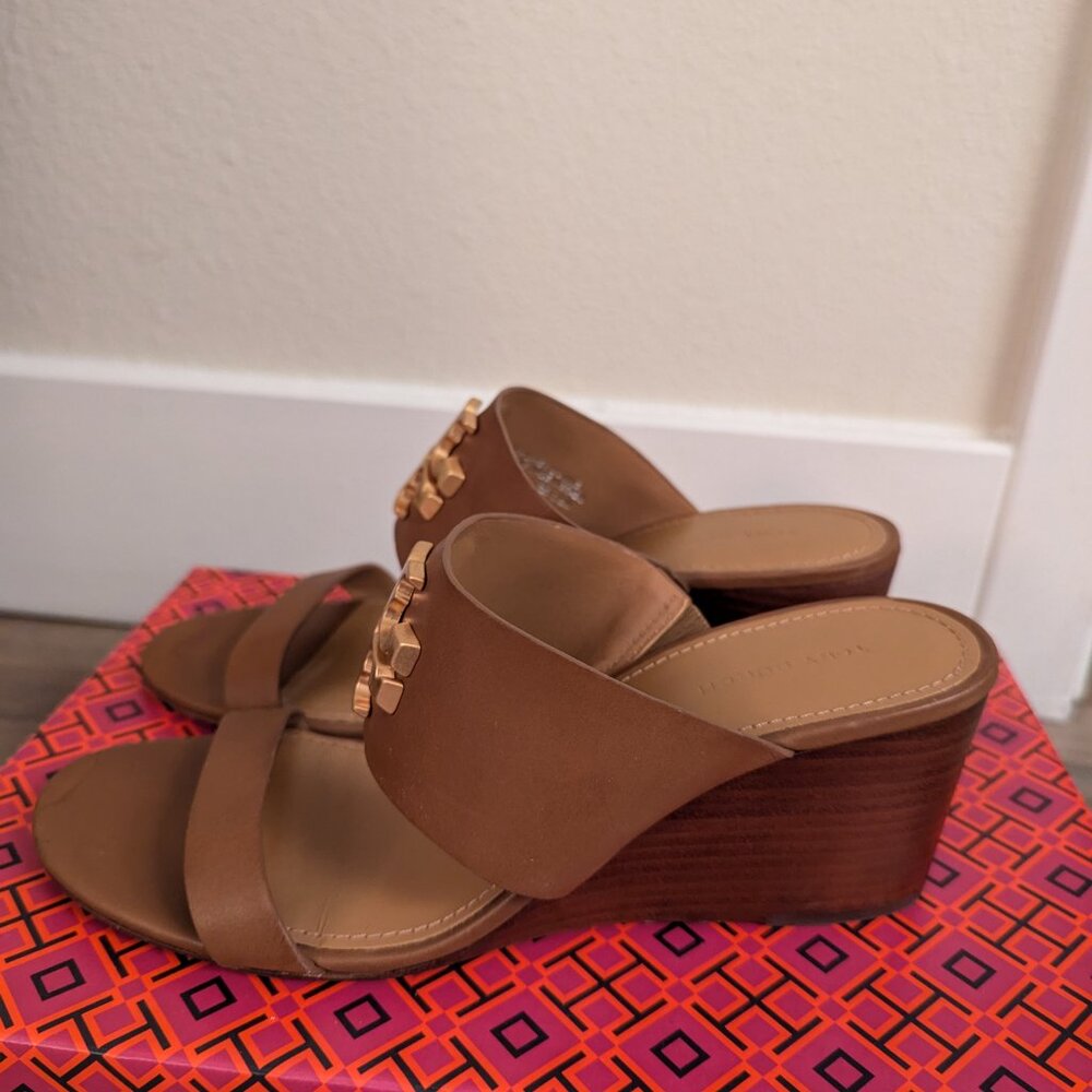 Tory Burch Everly Sandal Wedge - Picture 2 of 6